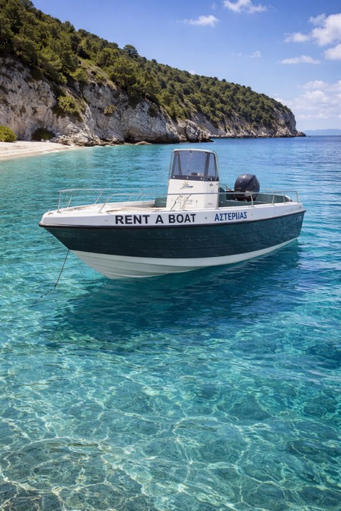 Asteria ready for charter in Zakynthos