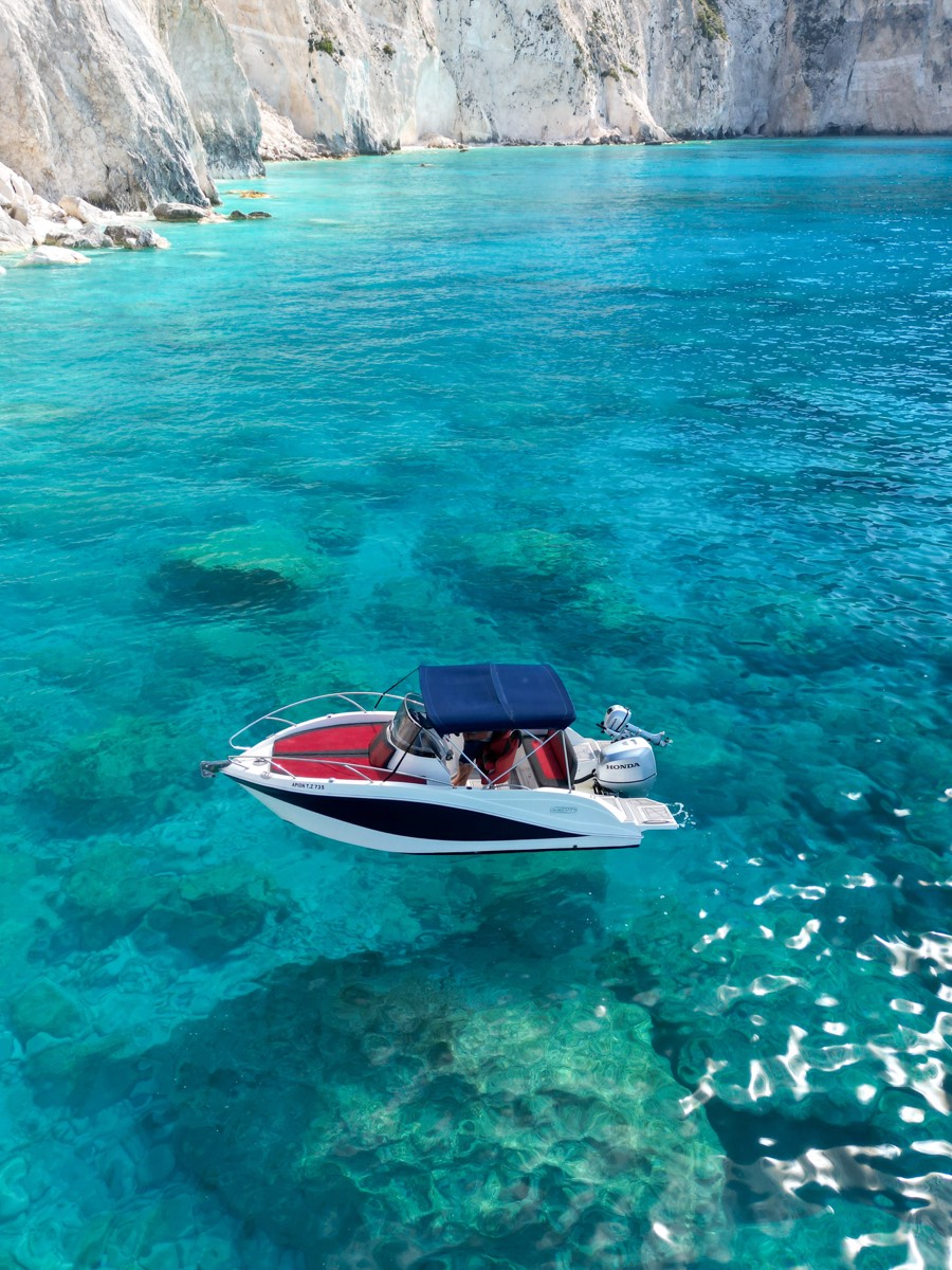 OKI Baracuda SD ready for charter in Zakynthos