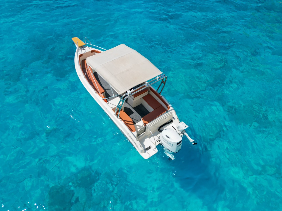 Third view of Lily 24 ready for charter in Zakynthos